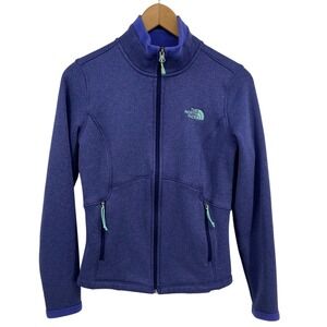 The North Face Agave Soft Shell Fleece Lined Jacket Purple Heathered Small